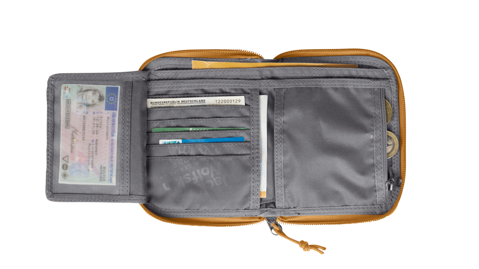 JACK WOLFSKIN Konya Wallet - Portfel składany na zamek - Salted Carmel